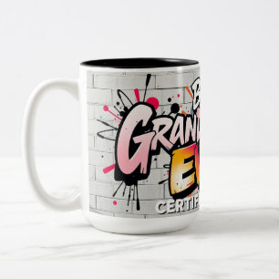 Spray-Can Appreciation Grandparent Day Two-Tone Coffee Mug