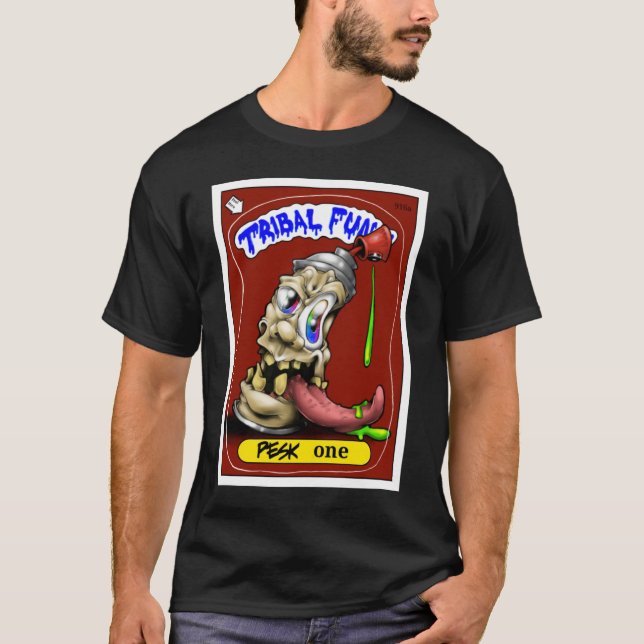 Spray Can character in a Garbage Pail Kid style T-Shirt (Front)