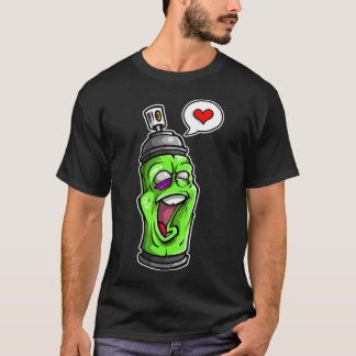 Spray Can Love Graffiti T shirt