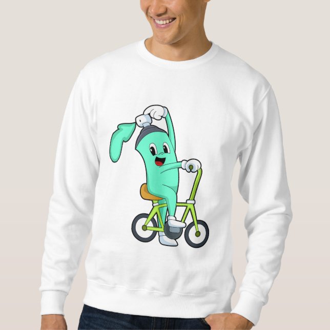 Spray can with Bicycle Sweatshirt (Front)