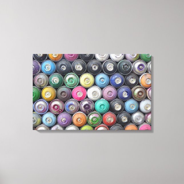Spray cans canvas print (Front)