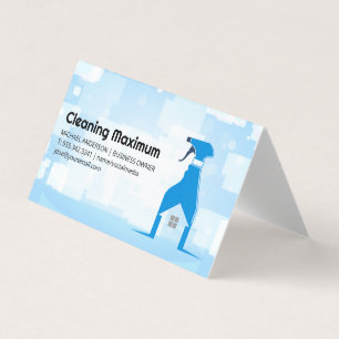 Spray Cleaning Bottle Home Cleaner Services Business Card