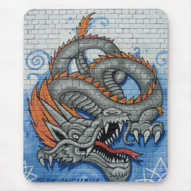 Spray Dragon Mouse Mat (Front)