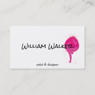 Spray   Expressive II (hot pink) Business Card
