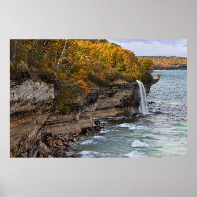 Spray Falls Autumn Colours Poster (Front)