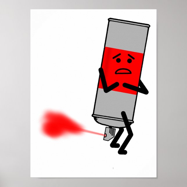 Spray Fart Paint Funny Poster (Front)