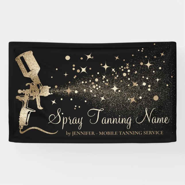 Spray Mobile Tanning Sun Bronze Summer Banner (Horizontal)