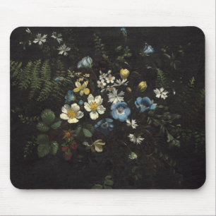 Spray of Flowers and Ferns by Titian Ramsay Peale Mouse Mat