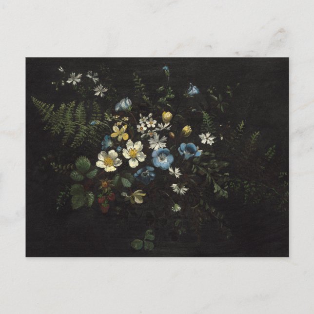 Spray of Flowers and Ferns by Titian Ramsay Peale Postcard (Front)