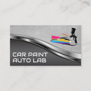 Spray Paint Auto Body Garage Business Card