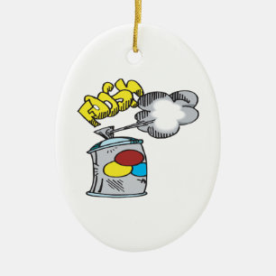 Spray Paint Ceramic Tree Decoration