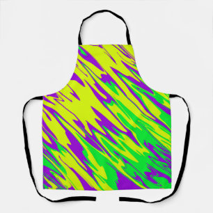 Spray Paint Mardi Gras Apron