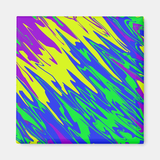 Spray Paint Mardi Gras Blue Magnet (Front)