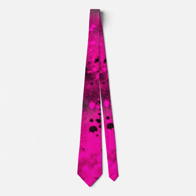 Spray Paint Splatter Effect Neck Tie (Front)