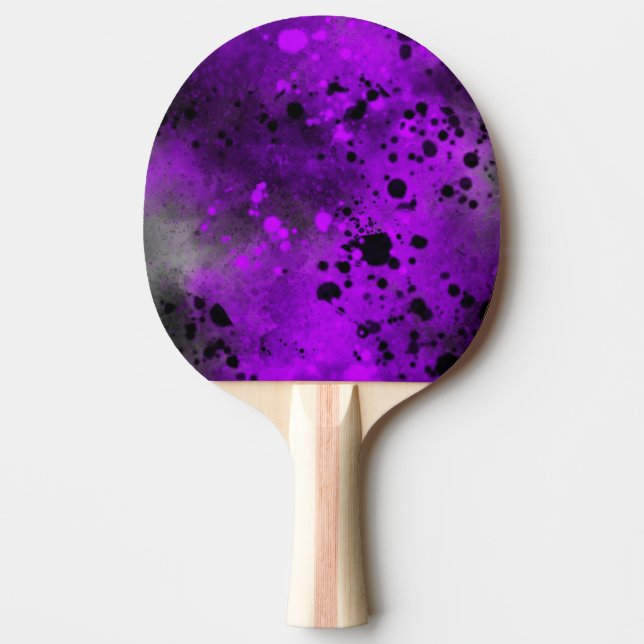 Spray Paint Splatter Effect Ping Pong Paddle (Front)