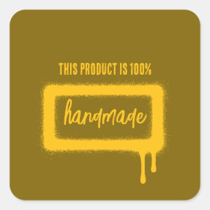 Spray Paint Square Sticker