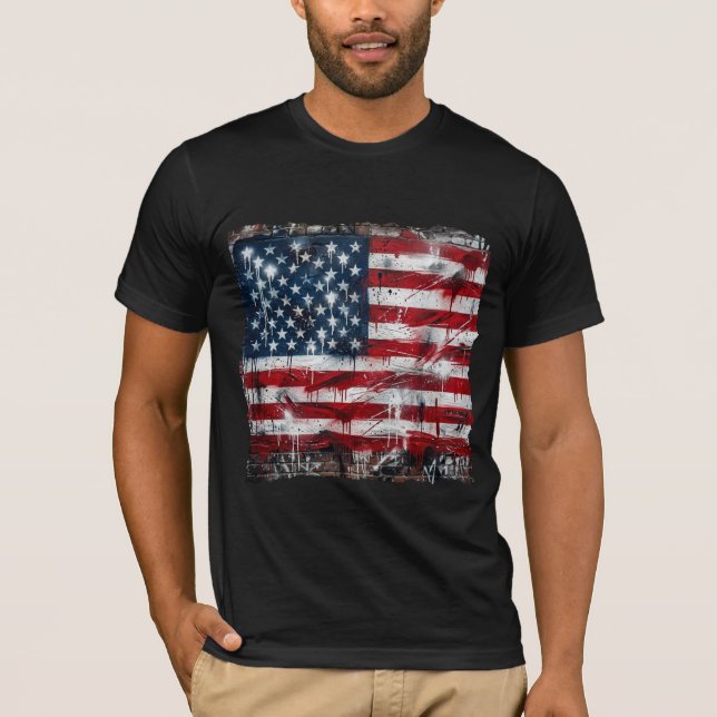 "Spray Paint USA" T-Shirt (Front)