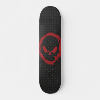 Spray stencil skateboard
