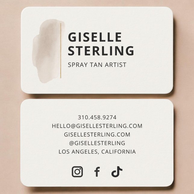 Spray Tan Business Card (Creator Uploaded)