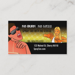 Spray Tan business cards