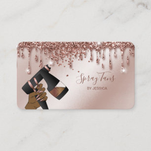 Spray Tan Gun, Mobile Rose Gold Spray Tanning  Bus Business Card