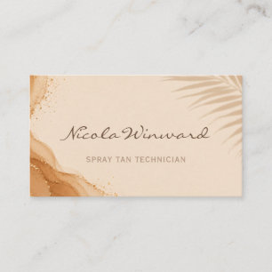 Spray Tan Technician Business Card