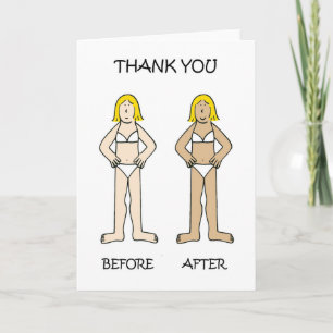 Spray Tan Technician Thank You. You Card