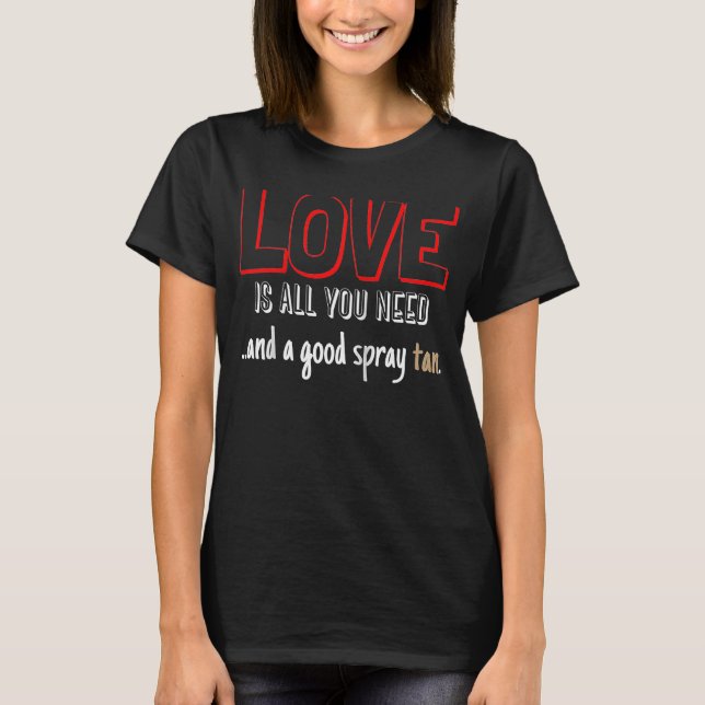 Spray Tan Technician Valentines Aesthetician Ragla T-Shirt (Front)