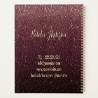 Spray Tanning Modern Burgundy Red Glitter