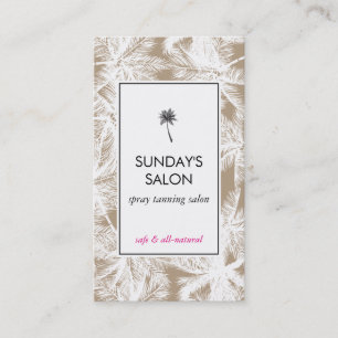 Spray Tanning Salon Tropical Tan/White Palms Business Card