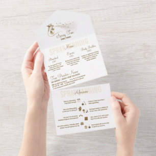 Spray Tanning Service Pricing Aftercare All In One Invitation