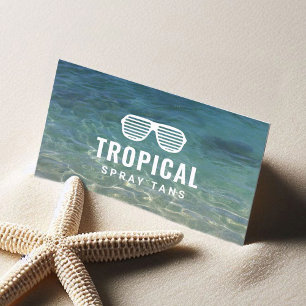 Spray Tanning Summer Beach Skincare Therapy Spa Business Card