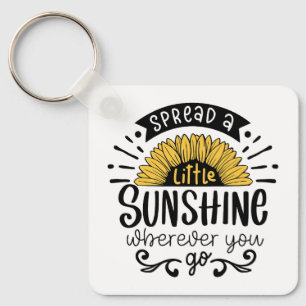 Spread a little sunshine wherever you go. key ring