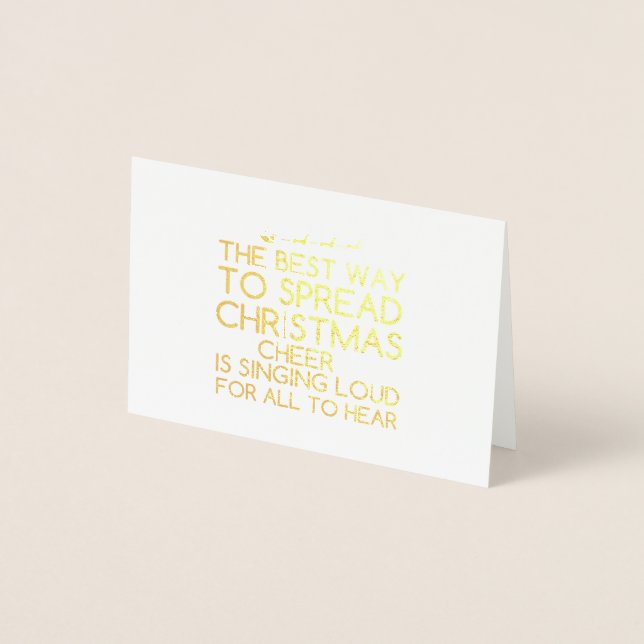 SPREAD CHRISTMAS CHEER FOIL CARD (Front)