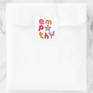 Spread Empathy to the Oceans Square Sticker