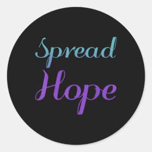 Spread Hope, Mental Health Awareness Classic Round Sticker