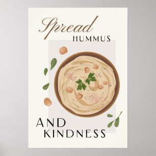Spread Hummus and Kindness Kitchen Decor