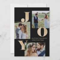 Spread Joy EDITABLE COLOR Holiday Photo Card