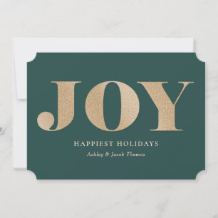 Spread Joy Editable Colour No Photo Holiday Card