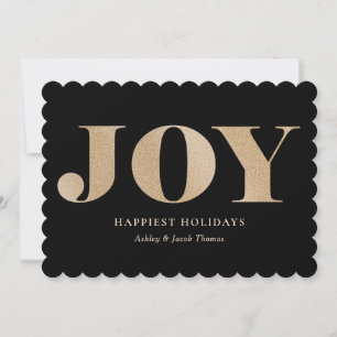 Spread Joy Editable Colour No Photo Holiday Card