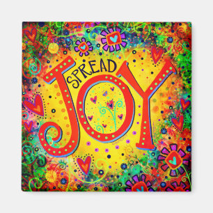Spread Joy Fun Cheerful Uplifting Trendy Cute Magnet