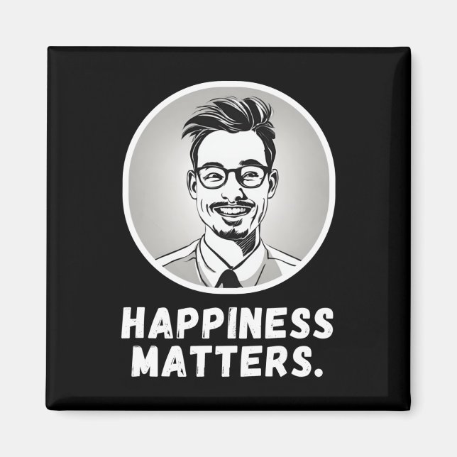Spread Joy Happiness S Typography With Vector Illu Magnet (Front)