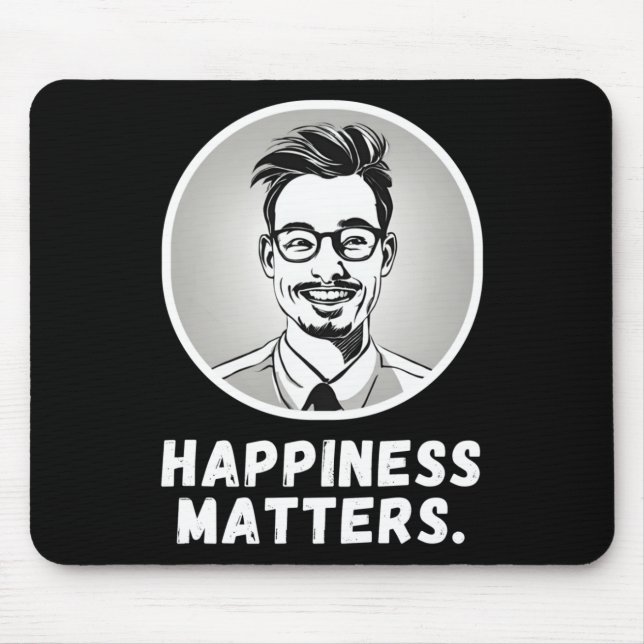 Spread Joy Happiness S Typography With Vector Illu Mouse Mat (Front)