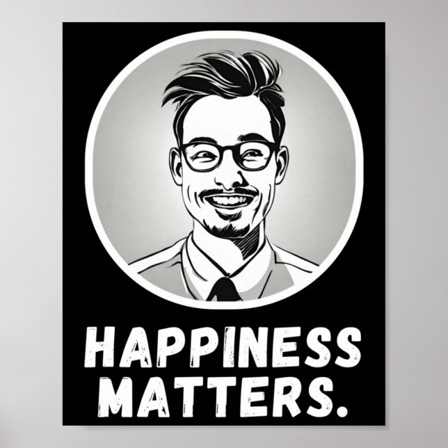 Spread Joy Happiness S Typography With Vector Illu Poster (Front)