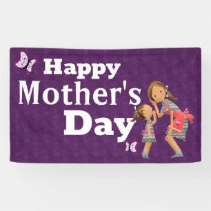 Spread Joy Indoors & Out with Our Purple Butterfly Banner