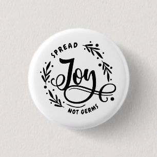 Spread Joy Not Germs 3 Cm Round Badge