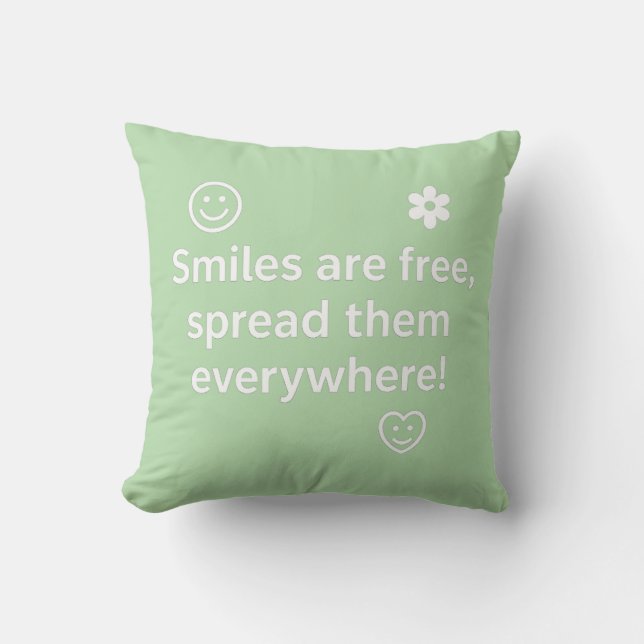 Spread Joy with Every Smile Cushion (Front)