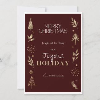 Spread Joy with Minimalist Christmas Card Template