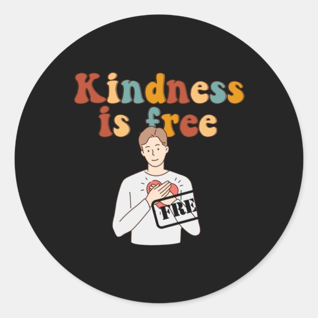 Spread Kindness7  Classic Round Sticker (Front)