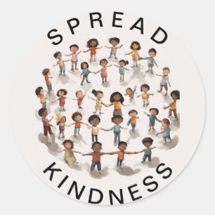 Spread Kindness Classic Round Sticker